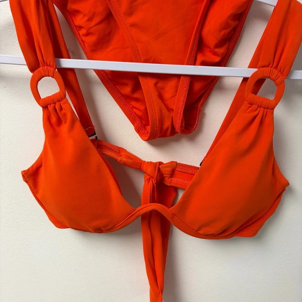 Robin Piccone Bikini Set Orange Size XS‎